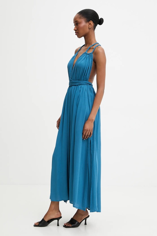 Answear.LAB sukienka wiskozowa Indira.hak granatowy WS26