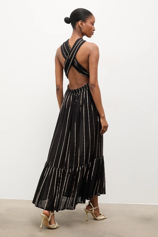 Odzież Answear.LAB sukienka Daizy.oro.hak czarny