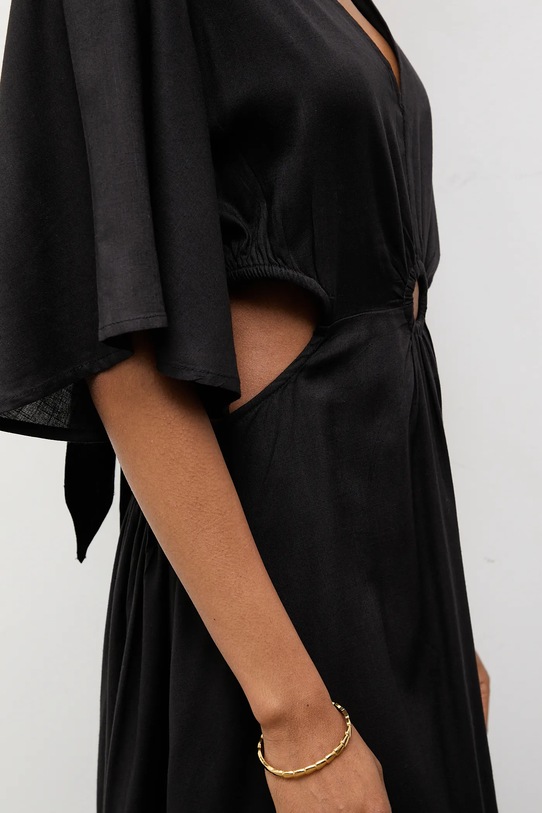 Answear.LAB sukienka wiskozowa Nicky.hak czarny