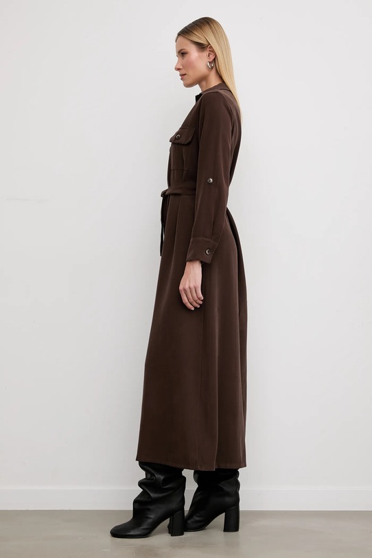 Answear.LAB sukienka 93085.iak brązowy WS26