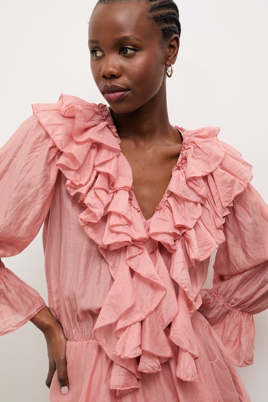 Answear.LAB sukienka rozkloszowana pomarańczowy 93283.iak