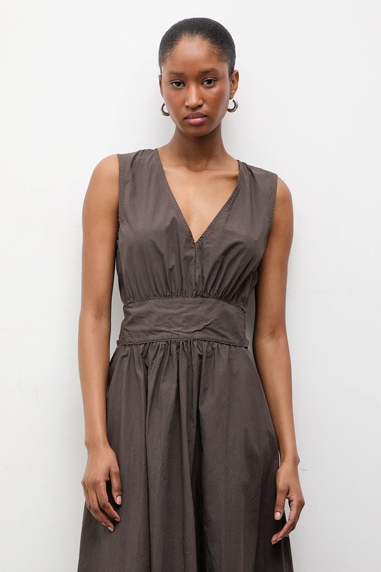 Bavlnené šaty Answear.LAB hnedá 93393.iak