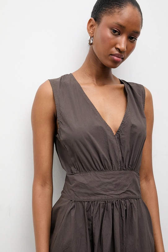 Bavlnené šaty Answear.LAB 93393.iak hnedá