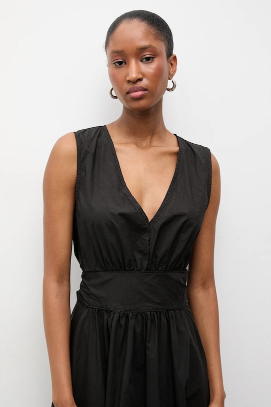 Answear.LAB vestito in cotone nero 93393.iak