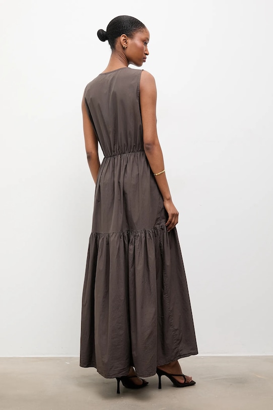 Ρούχα Βαμβακερό φόρεμα Answear.LAB 55536.iak καφέ