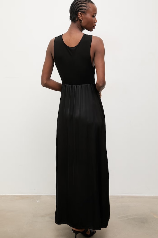 Oblečenie Answear.LAB šaty z viskózy WS26-SUD031 čierna