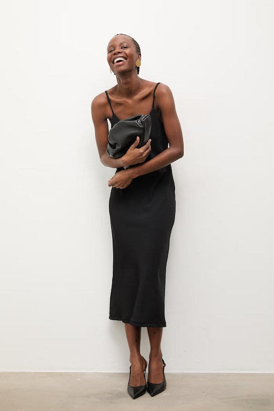 Answear.LAB φόρεμα lingerie μαύρο WS26-SUD032