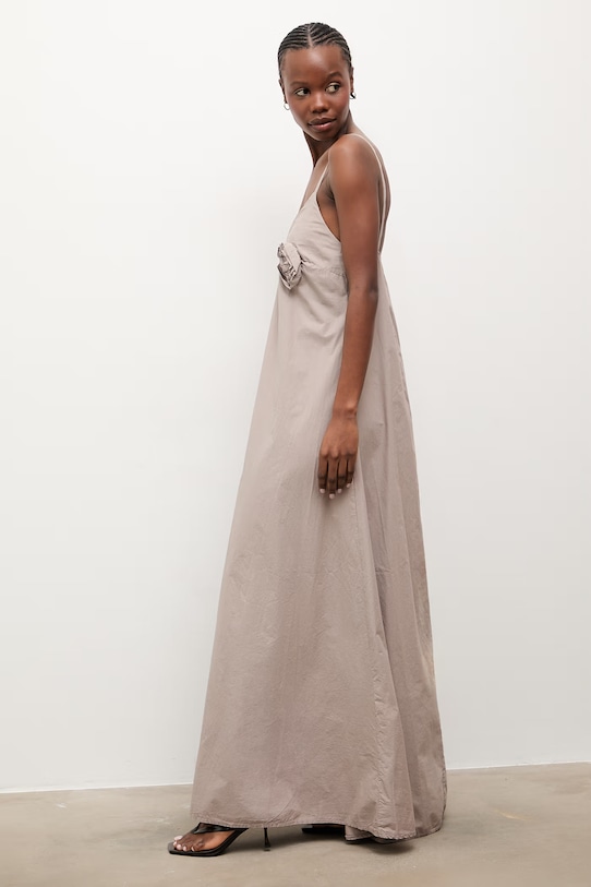 Answear.LAB rochie de vară din bumbac WS26-SUD033 bej WS26