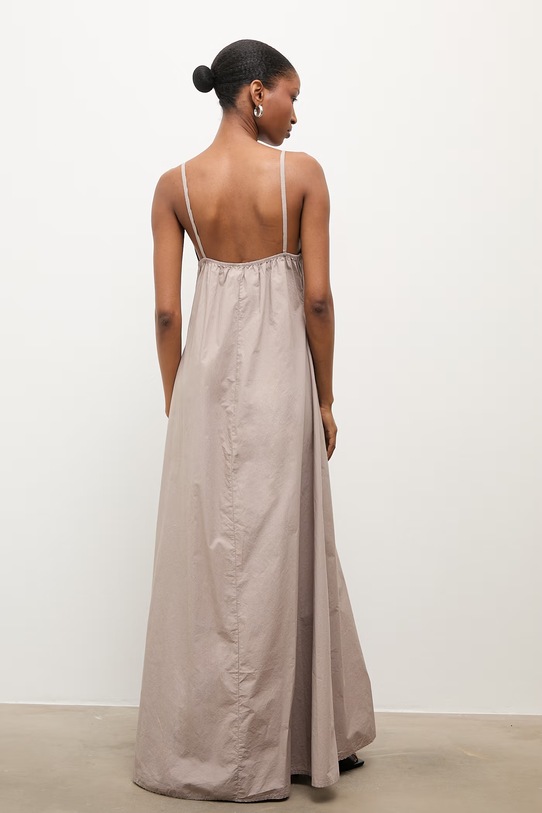 Odzież Answear.LAB sukienka letnia bawełniana WS26-SUD033 beżowy