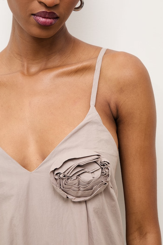 Answear.LAB nyári pamut ruha WS26-SUD033 bézs