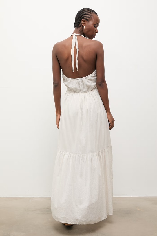 Odzież Answear.LAB sukienka babydoll bawełniana WS26-SUD034 beżowy