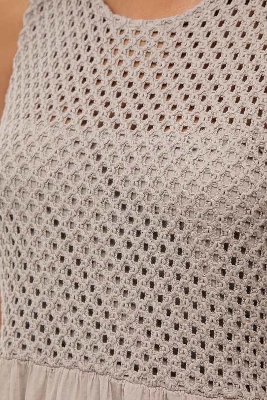 Answear.LAB sukienka babydoll WS26-SUD035 beżowy