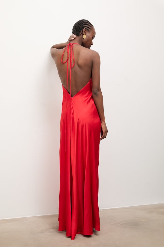 Answear.LAB šaty z viskózy červená WS26-SUD039