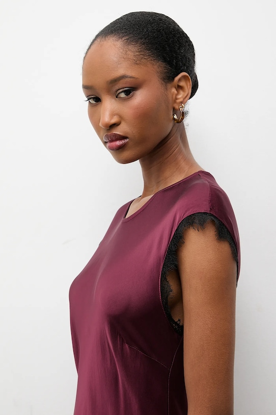 Answear.LAB sukienka AB578.iok bordowy