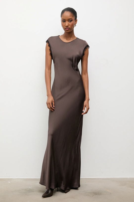 Odzież Answear.LAB sukienka AB578.iok brązowy