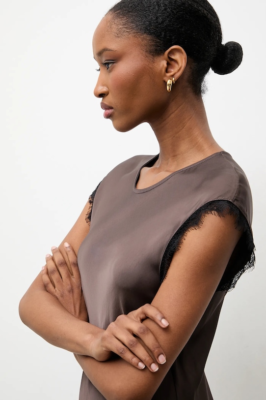 Answear.LAB sukienka AB578.iok brązowy