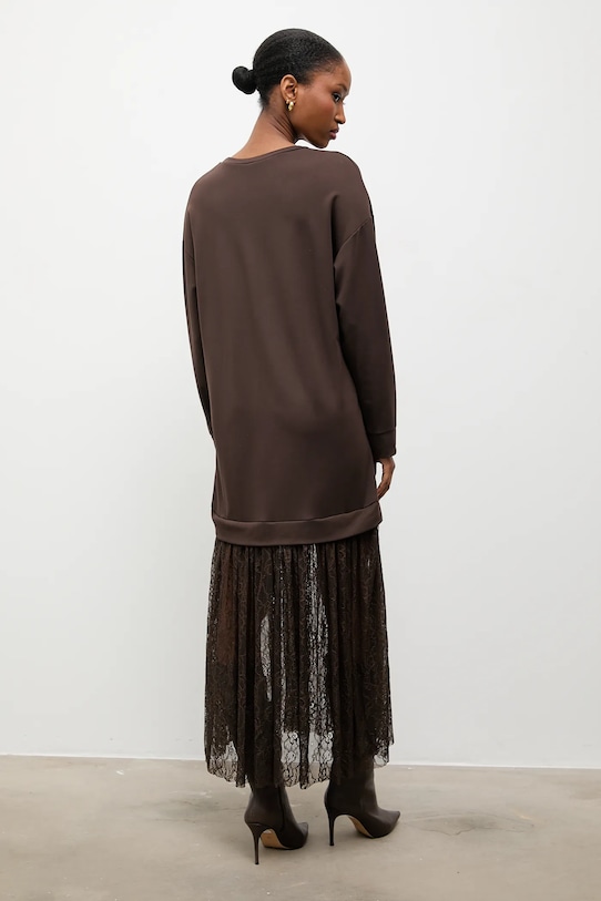 Odzież Answear.LAB sukienka 55705.iok brązowy