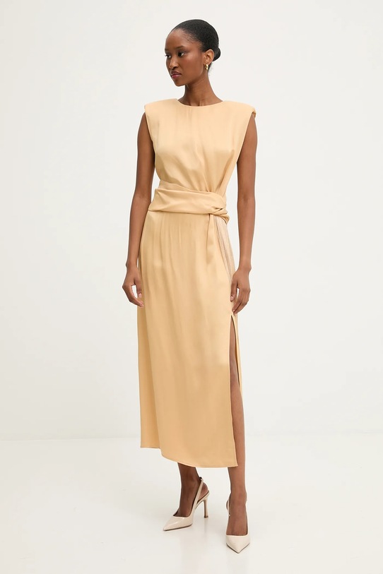 Answear.LAB sukienka EL3304/1YA1WSEL.tok żółty WS26