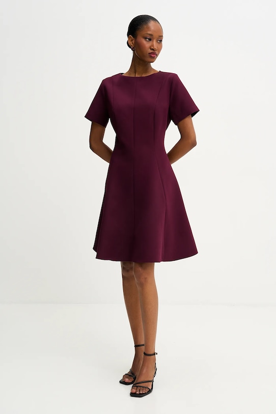 Answear.LAB sukienka UP26K-202021.tok bordowy WS26