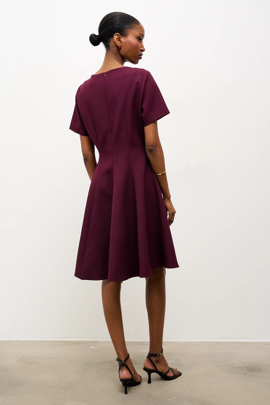 Odzież Answear.LAB sukienka UP26K-202021.tok bordowy