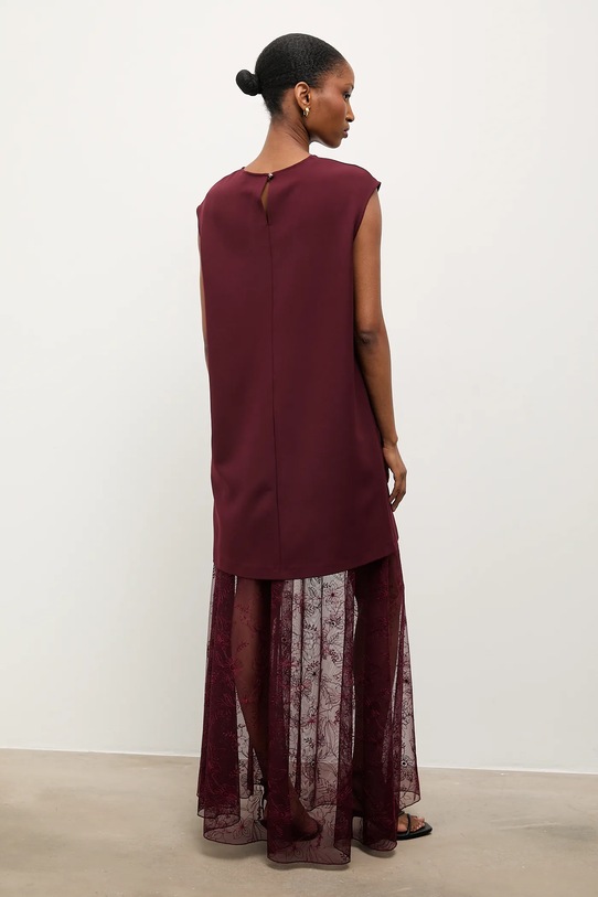 Odzież Answear.LAB sukienka 225024082.tok bordowy