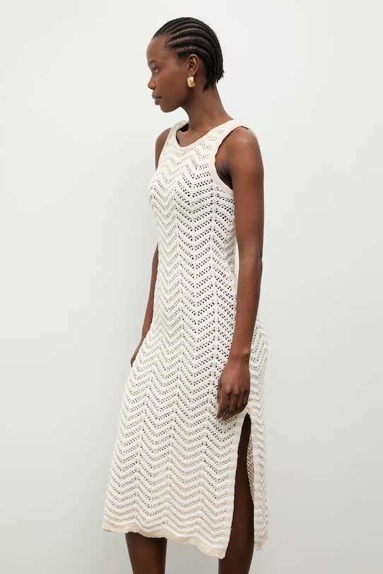 Answear.LAB літня сукня з бавовною casual бежевий m.08809.hak