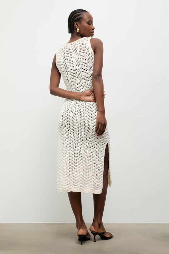 Одяг Answear.LAB літня сукня з бавовною m.08809.hak бежевий