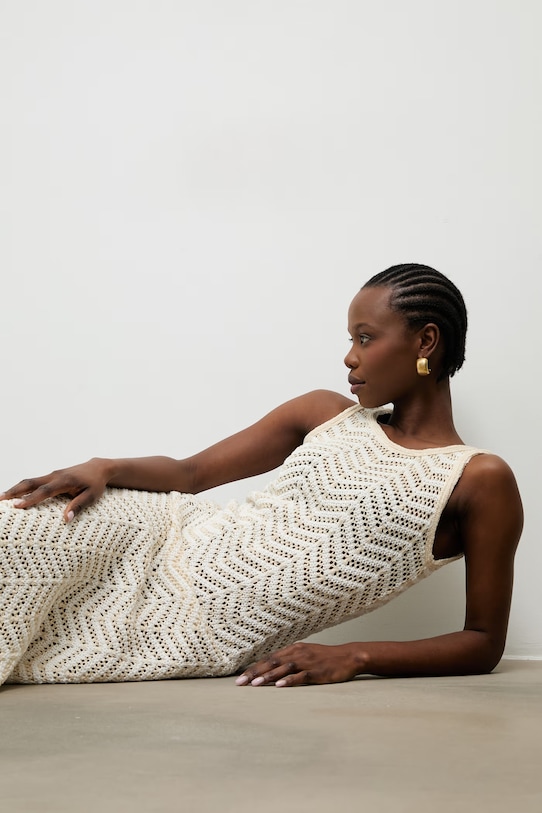 Answear.LAB літня сукня з бавовною m.08809.hak бежевий