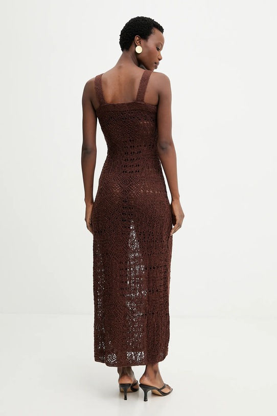 Odzież Answear.LAB sukienka m.08807.hak brązowy