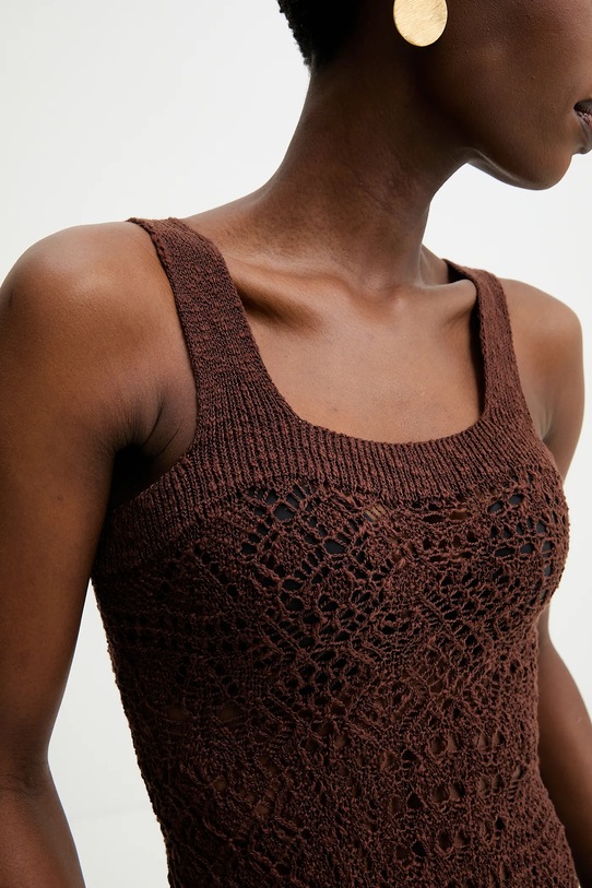 Answear.LAB sukienka m.08807.hak brązowy