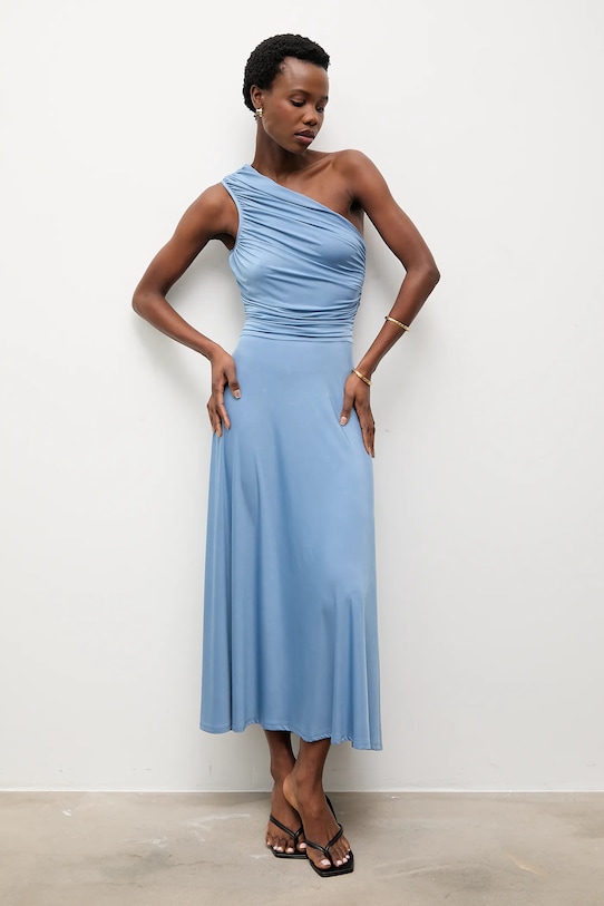 Answear.LAB sukienka m.07802.hak niebieski WS26