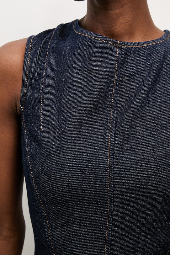 Džínové šaty Answear.LAB m.08802.hak