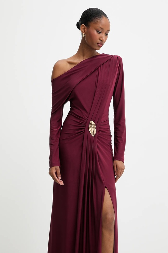 Answear.LAB sukienka bordowy 58224.tok