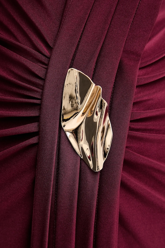 Answear.LAB sukienka 58224.tok bordowy