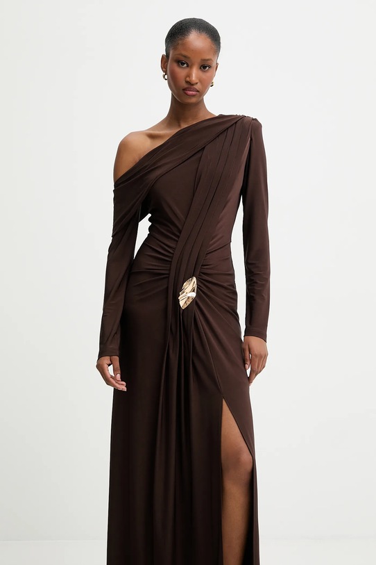 Answear.LAB sukienka brązowy 58224.tok