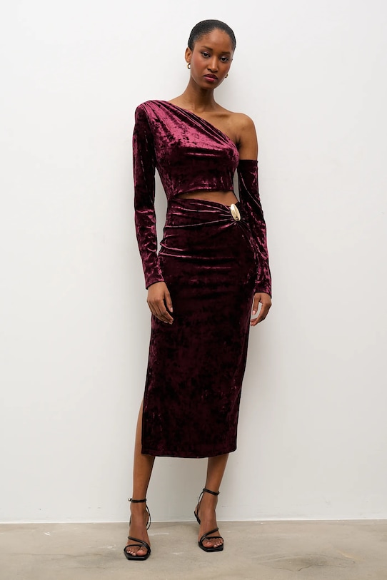 Answear.LAB sukienka 58315.iok bordowy WS26