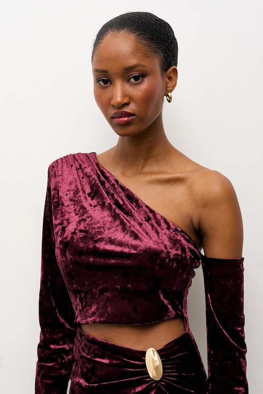 Answear.LAB sukienka bordowy 58315.iok