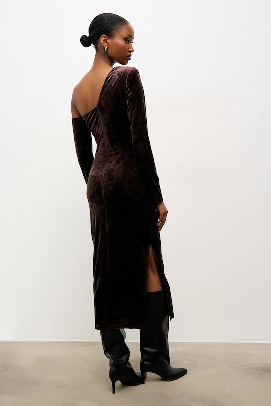 Odzież Answear.LAB sukienka 58315.iok brązowy