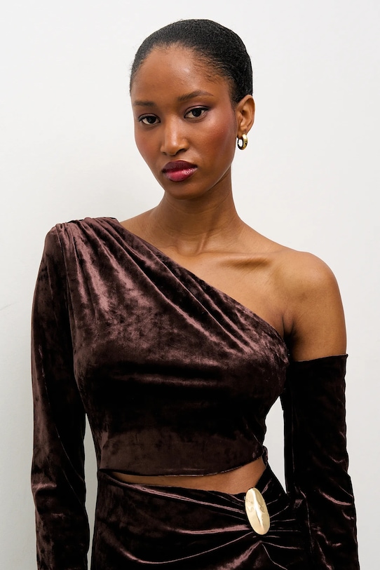 Answear.LAB sukienka brązowy 58315.iok