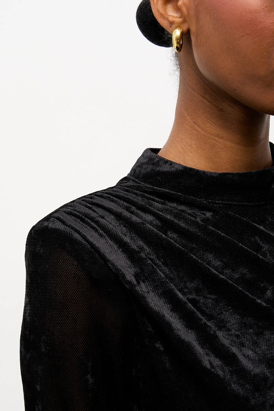 Answear.LAB sukienka welurowa 58330.tok czarny