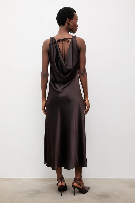 Odzież Answear.LAB sukienka 58304.tok brązowy