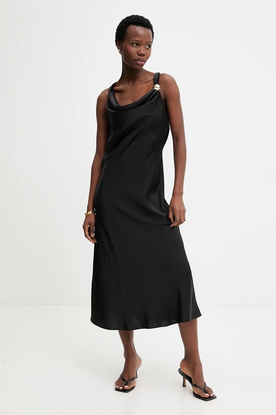 Answear.LAB sukienka midi czarny 58304.tok