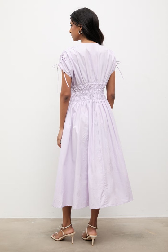 Odzież Answear.LAB sukienka bawełniana ZY990.hak fioletowy