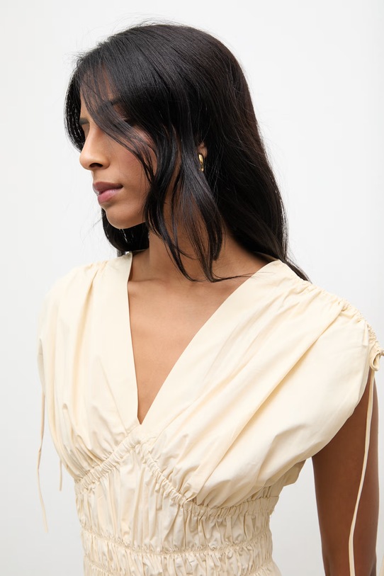 Answear.LAB sukienka bawełniana żółty ZY990.hak