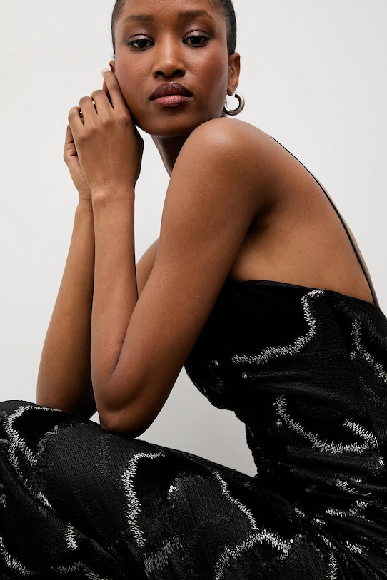 Answear.LAB sukienka czarny 5003.tok