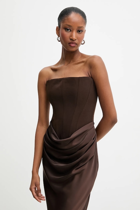 Answear.LAB sukienka brązowy 2370.tok