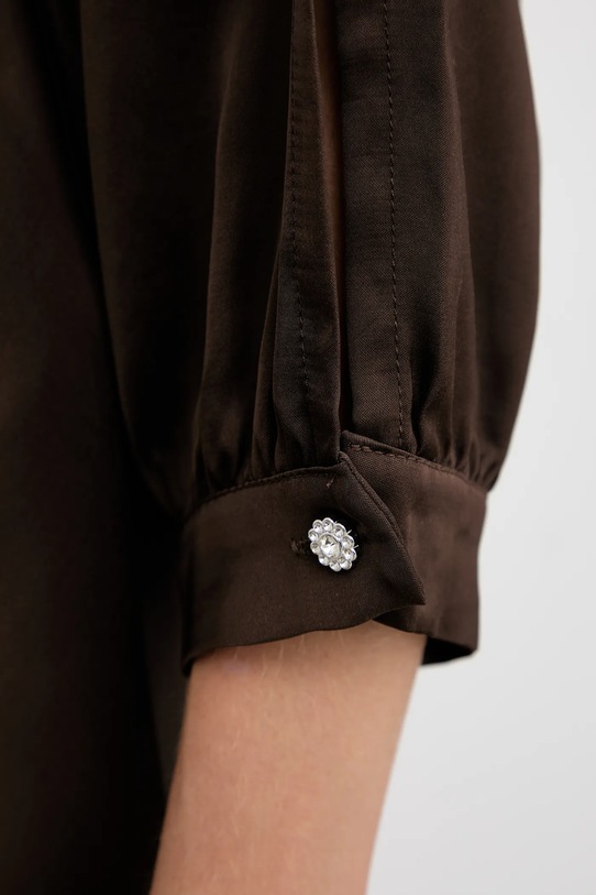 Answear.LAB sukienka wiskozowa brązowy 95930.isr