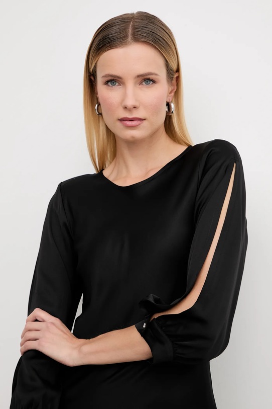 Answear.LAB sukienka wiskozowa czarny 95930.isr