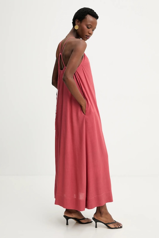 Ρούχα Λινό φόρεμα Answear.LAB E26-49.fjk κόκκινο