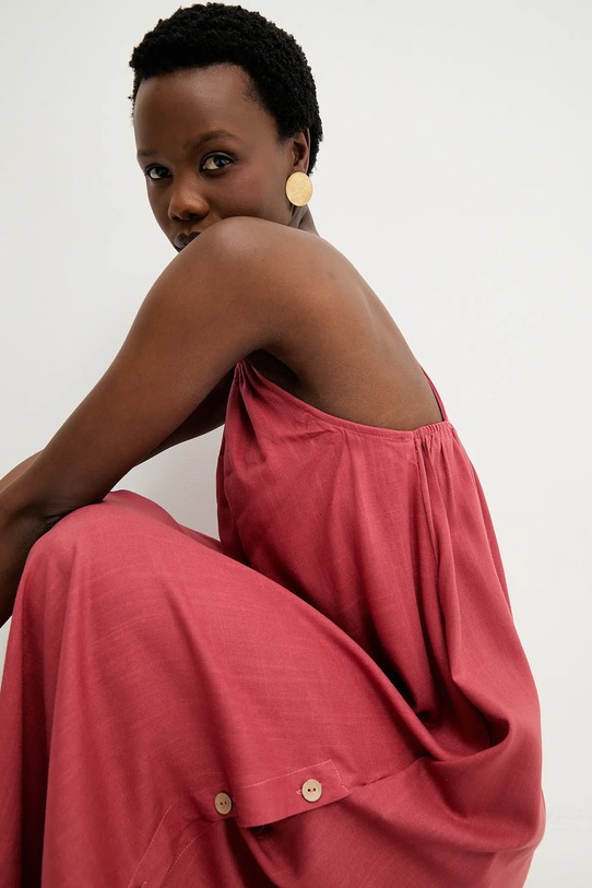 Λινό φόρεμα Answear.LAB E26-49.fjk κόκκινο